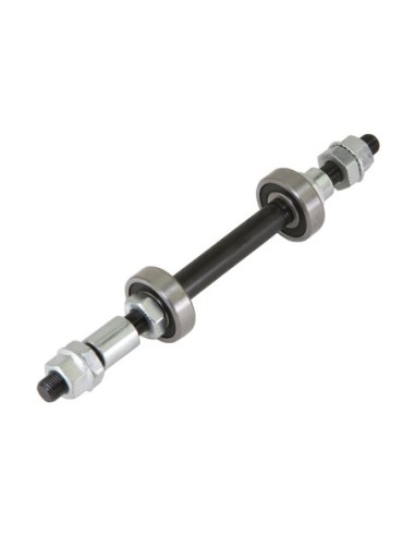 Hub Axle Set 3/8x185mm Sealed/Bearing Black.